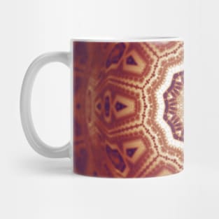 Orange Retro 1960s Hippie Sun Print Mug